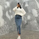 دامن جین کد 240073