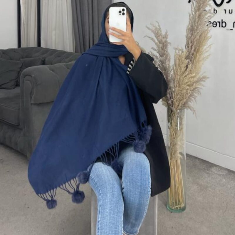 شال توپ توپی ساده کد 260165 - Image 8