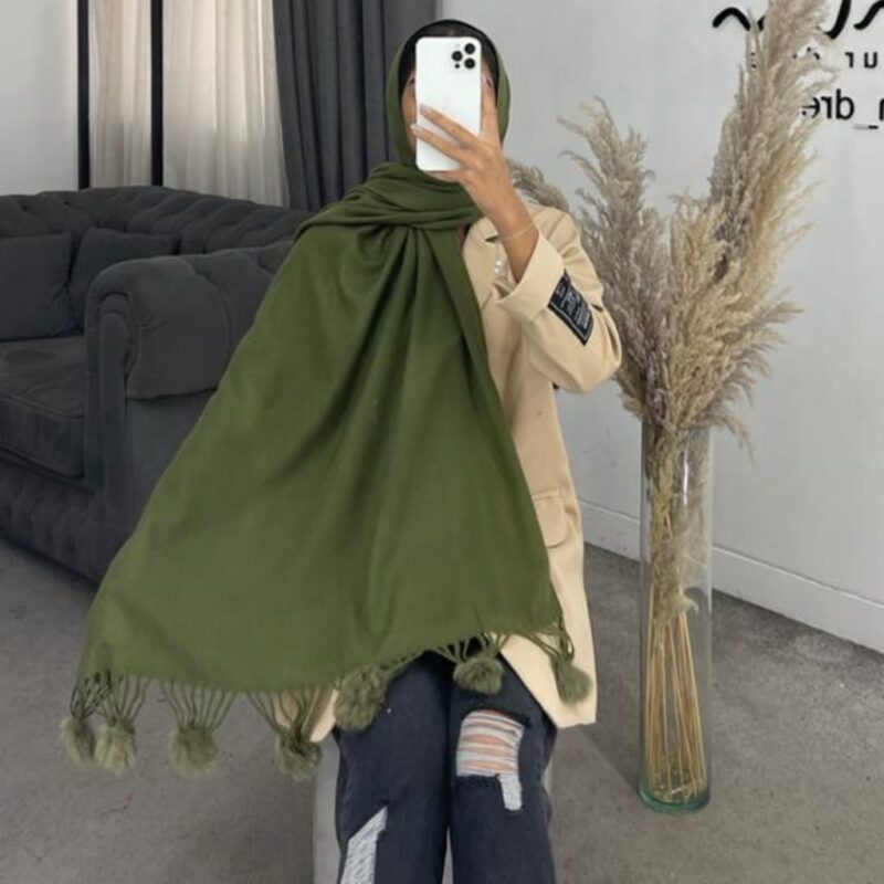 شال توپ توپی ساده کد 260165 - Image 9