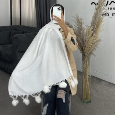 شال توپ توپی ساده کد 260165