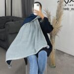 شال پلیسه منگوله دار کد 260175 - Image 5