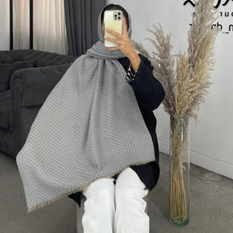 شال پاییزه راه راه کد 260176 - Image 7