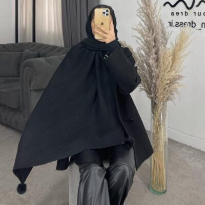 شال پلیسه توپی کد 260222