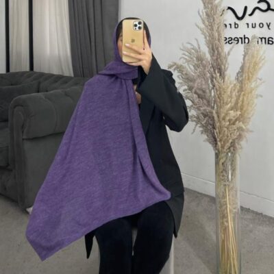 شال بافت ساده کد 260240
