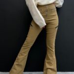 شلوار کتان بوت کات کد 101073
