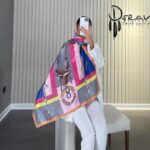 شال طرح زنجیر کد 260272