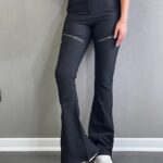 شلوار کتان بوت کات کد 101272