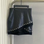 دامن کوتاه چرم کد 240250