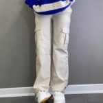 شلوار نیم بگ کتان کد 101437