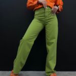 شلوار بگ کتان کد 101204