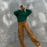 شلوار بگ چرم کد 101269