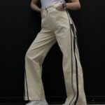 شلوار بگ کتان کد 101726