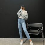 شلوار جین مام فیت کد 102155