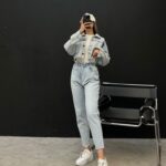 شلوار جین مام فیت کد 102196