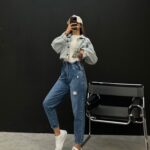 شلوار جین مام فیت کد 102197