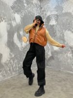 پافر چرم کد 341007