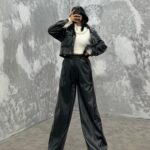 شلوار چرم کد 102336