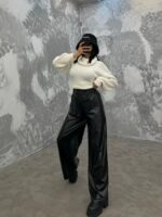 شلوار چرم کد 102339 - Image 2