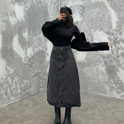 دامن جین کد 240105