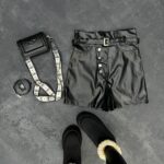 شلوارک چرم کد 102372