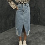 دامن جین کد 240290