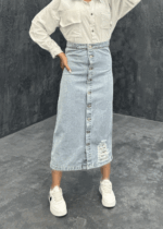 دامن جین کد 240292 - Image 4