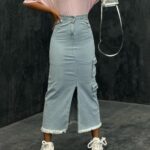 دامن جین کد 240361