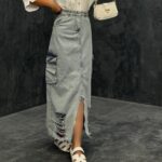 دامن جین کد 240350