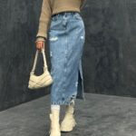 دامن جین کد 240387