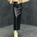 دامن چرم کد 240395