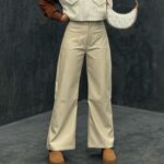 شلوار چرم کد 104290