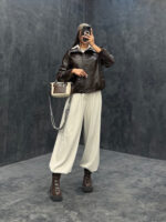 کت چرم کد 223953 - Image 4