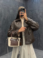 کت چرم کد 223974 - Image 3