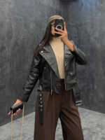 کت چرم کد 223997 - Image 2